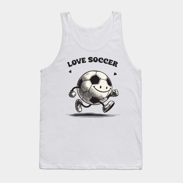 Love Soccer Tank Top by Yopi
